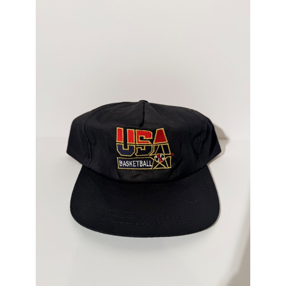 DS 1992 Vintage USA Basketball Hat‎ Mens OSFA Black Dream Team McDonalds